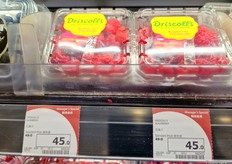 Berries on sale at retailer 3hrsixty in Kowloon, Hong Kong. Sam Sin from Freco Int. Hong Kong, who are importers from around the world, showed Vietnam exporters from Central Retail retail and Thailand importer the local retail setup. They are looking at what is in season now and on display for them to export to Hong Kong.